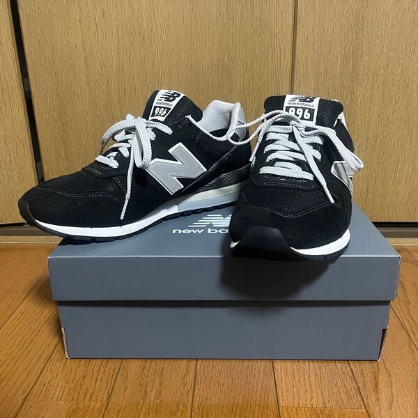 美品 NEWBALANCE CM996 XB2 27.0 ブラック 黒 ニューバランス スニーカー