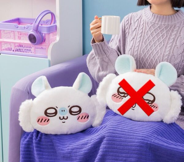 ちいかわ 褒めろッ モモンガだらけくじ C賞 おかおクッション ぬいぐるみ モモンガ