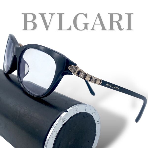 【希少】BVLGARI sunglasses vintage サングラス ブルガリ ラインストーン y2k 90 00 case