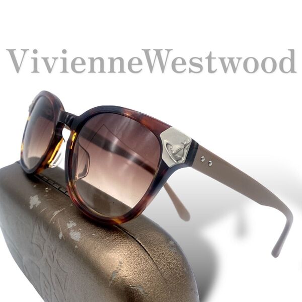 【美品 激レア】Vivienne Westwood ORB brown sunglasses beige オーブ サングラス