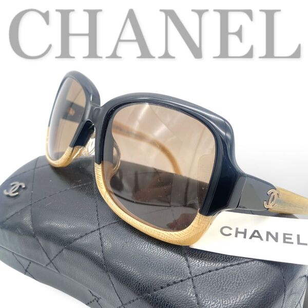 【美品】CHANEL sunglasses coco y2k BLACK unisex シャネル サングラス case タグ
