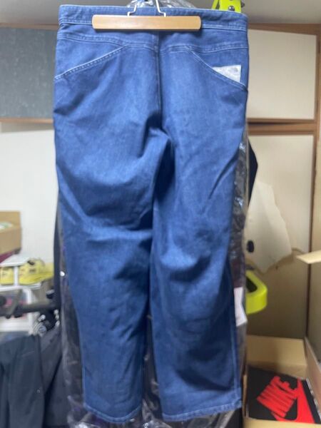 値下げ不可THE NORTH FACE ワイドデニムパンツ インディゴLサイズ