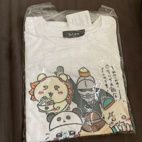 ちいかわ飯店 ビックTシャツ 飯店大集合 ホワイト