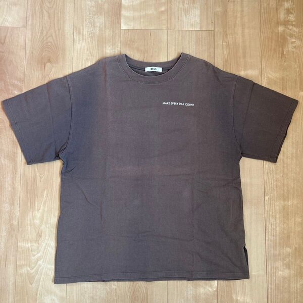 WEGO F フリーサイズ 半袖Tシャツ オーバーTシャツ チャコール コットン