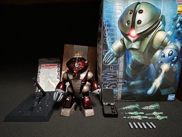 MGアッガイキャンディーグラデーション全塗装済み完成品水転写デカールバージョン