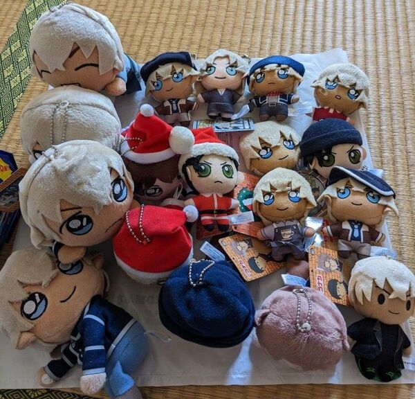 名探偵コナン 寝そべり キーチェーンマスコット ぬいぐるみセット