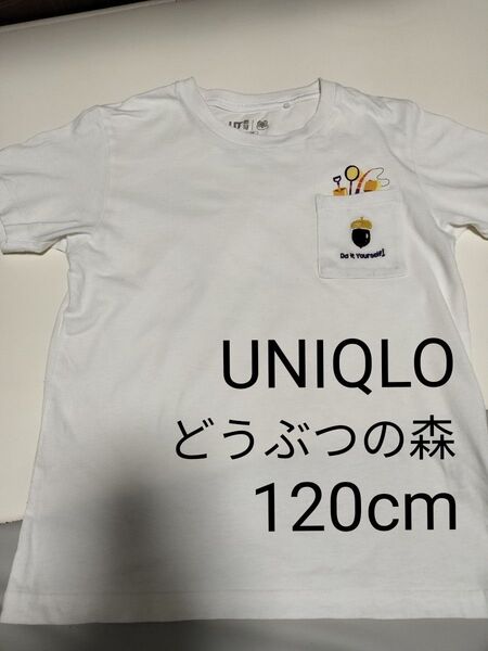 UNIQLO どうぶつの森 Tシャツ 120cm ホワイト