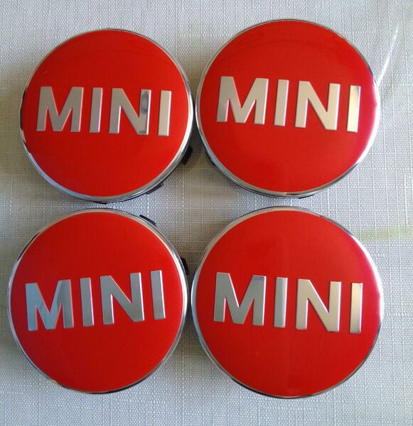 MINI ミニクーパー センターキャップ F系 56mm レッド 4個