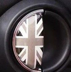 MINI ミニクーパー ドアハンドルステッカー 装飾カバー 肉厚 グレーユニオンジャック