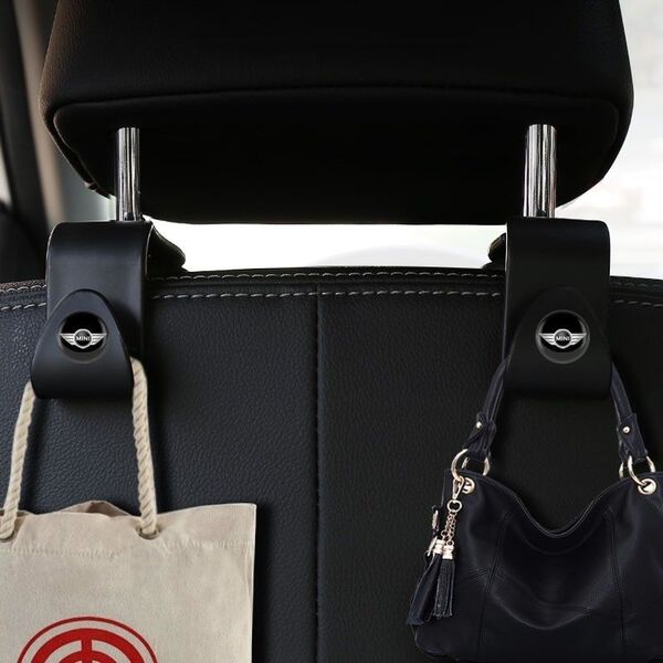 MINI ミニクーパー シートフック ミニロゴ マーク入 2個セット