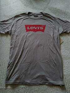 USA購入 LEVIS LEVI’S リーバイス バットウィング ビッグロゴ 半袖 Tシャツ ティーシャツ カーキ色 USA Mサイズ 日本Lサイズ 新品未使用