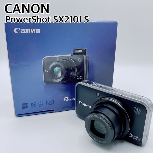 動作確認済 CANON PowerShot SX210 IS 付属品多数 コンパクトデジタルカメラ キヤノン デジカメ コンデジ