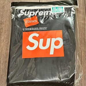 Supreme Hanes Thermal Pant (1 Pack) Black サーマルパンツ 新品未開封 XLサイズ