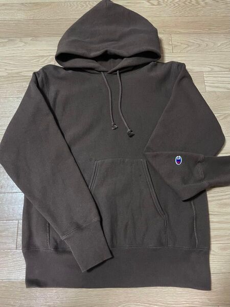 Champion REVERSE WEAVE パーカー ブラウン Lサイズ リバースウィーブ