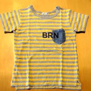 ブランシェス Tシャツ 140 半袖 ヴィンテージ ボーダー i