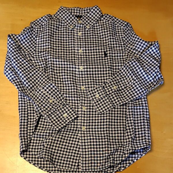未使用品☆Ralph Lauren 長袖シャツ S/P 10-12 150㌢ ボタンダウン チェック柄 長袖シャツG