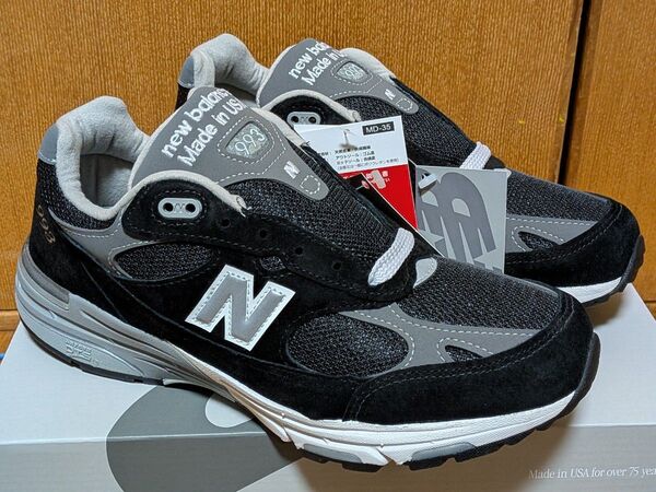 ニューバランス MR993BK 26cm 2025 ブラック ウィズD New Balance 国内正規品 未使用品