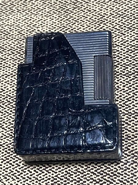 S.T.Dupont デュポン ガスライター クロコダイル ケース付き