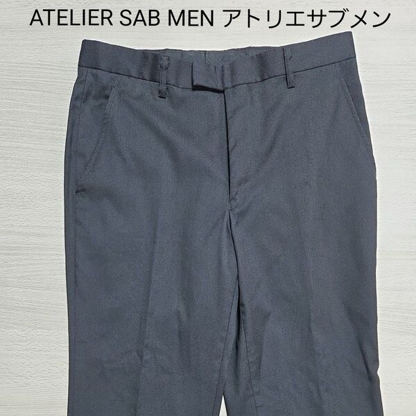 A.S.M パンツ ブラック ノータック 無地 サイズ48 ウエスト約80cm 股下約70cm