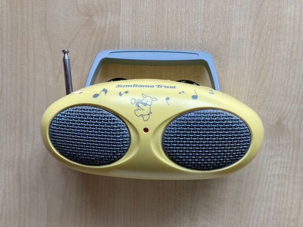 ジャンク品 AM FM Radio ひこねのりお しんたくんタマゴなラジオ Sumitomo 住友信託銀行 ノベルティグッズ