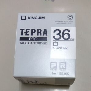 3点セット テプラ PROテープカートリッジ 36mm 白・黒文字& マグネット白・黒文字&マグネット緑・黒文字