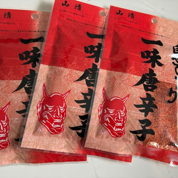 香川名品☆3袋☆ 山清 鬼びっくり 一味唐辛子 30g