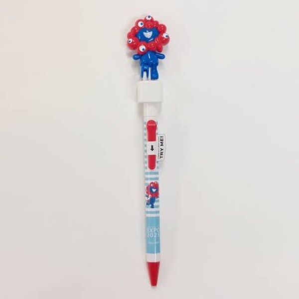 ミャクミャク ボールペン 立体 マスコット ミャクミャクトコトコアクションペン