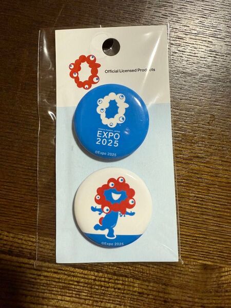 ミャクミャク 缶バッジ 2Pセット 大阪万博 EXPO2025