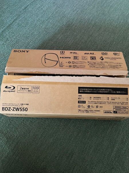 SONY ブルーレイレコーダー BDZ-ZW550 ブルーレイディスクレコーダー BDレコーダー HDD 未使用品