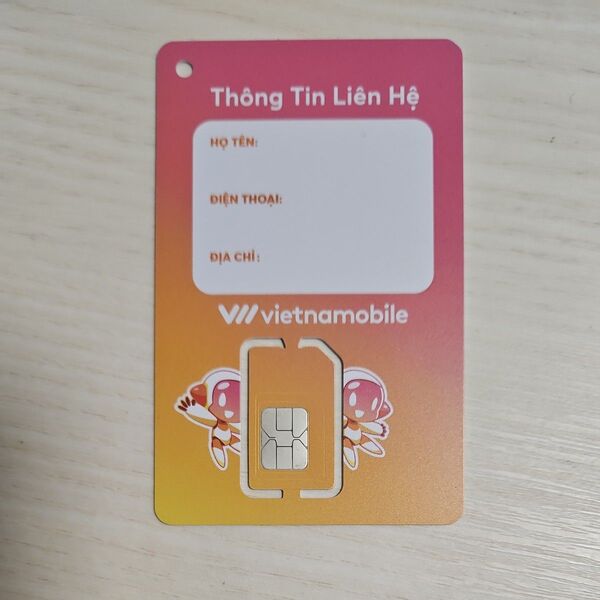 Vietnamobile ベトナムプリペイドSIM 20日利用 データ容量80GB