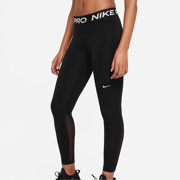 NIKE PRO ナイキ プロ ウィメンズ ミッドライズレギンス 黒L