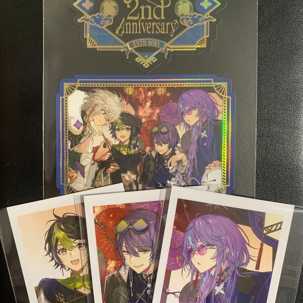 dytica 2nd anniversary ステッカー&チェキ風カード 小柳ロウ 星導ショウ 伊波ライ