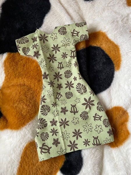 ハンドメイド ドール服 40cm 南国風ワンピース