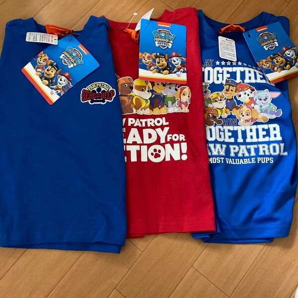 半袖 Tシャツ パウパトロール 120 3枚セット 新品未使用 チェイス マーシャル トップス カットソー
