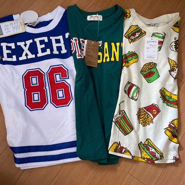 Tシャツ 半袖Tシャツ 120 トップス カットソー 綿100 キッズ