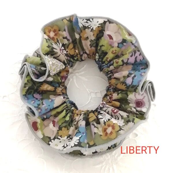 LIBERTY タナローンのひらひらシュシュ ソープ オマケくるみボタンゴムつき