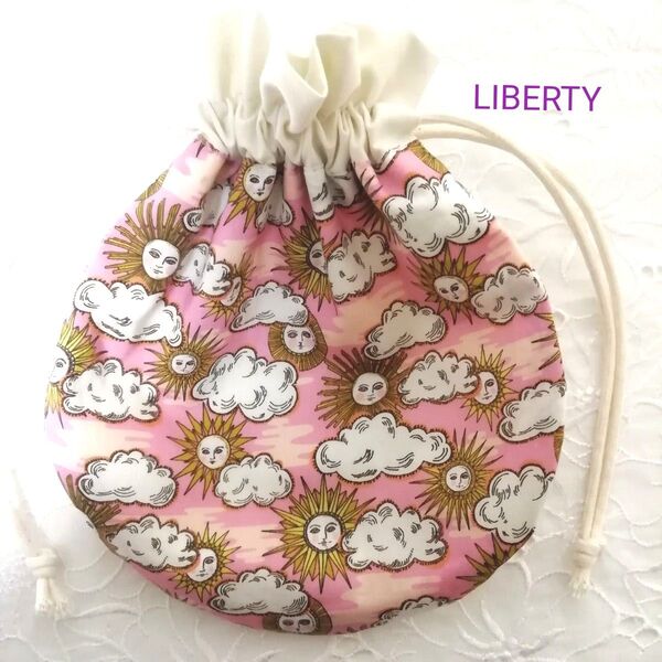 LIBERTY タナローンのラウンド巾着 フォローザ・サン 15㎝