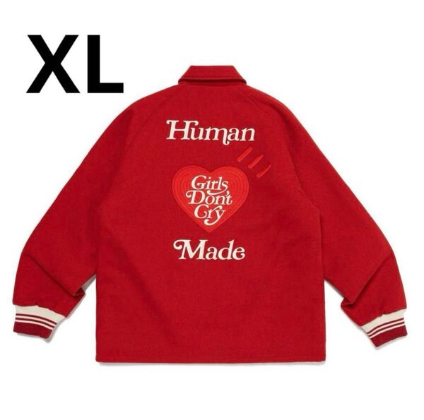HUMAN MADE Girls Don't Cry スタジャン XLサイズ 赤