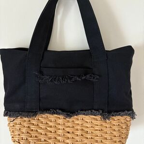 RayBEAMS 異素材かごバッグ トートバッグ