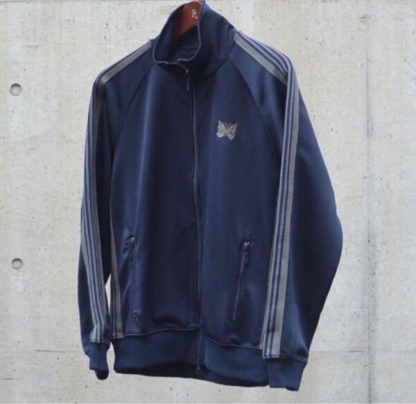 希少 needles 21aw トラックジャケット ネイビー L