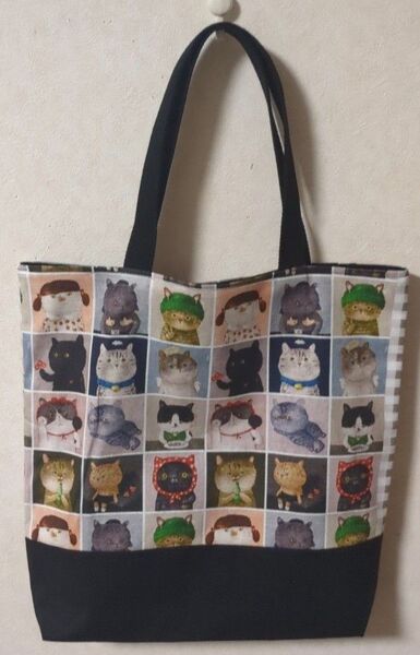 トートバッグ(ハンドメイド)ねこ柄