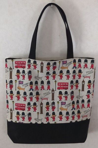 トートバッグ(ハンドメイド)コットンこばやし ねこ柄