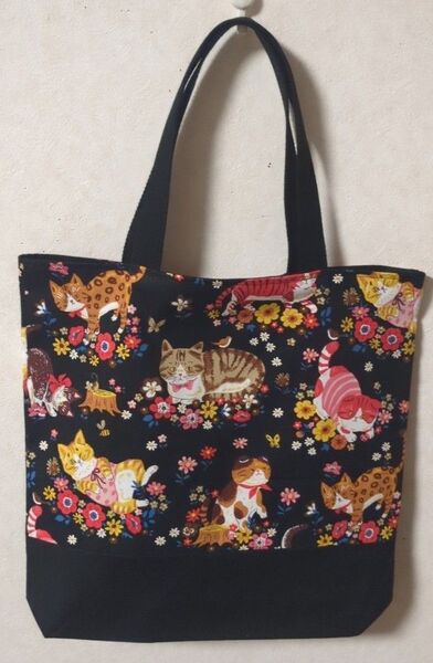 トートバッグ(ハンドメイド)KOKKAねこ柄