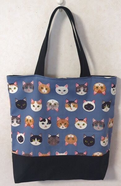トートバッグ(ハンドメイド)ねこ柄