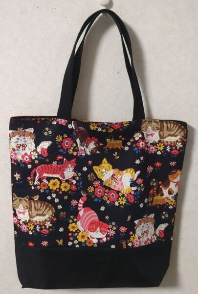トートバッグ(ハンドメイド)KOKKAねこ柄