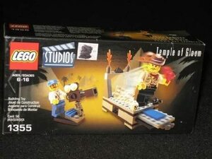  unopened new goods out of print goods LEGO 1355 Lego Studio ... adventure Indy Jones. one scene. for valuable goods Studios Temple of Gloom 1355