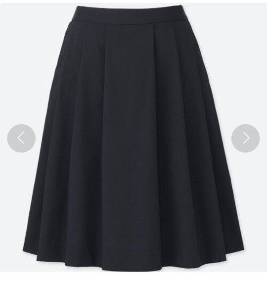ユニクロ ハイウエストドライストレッチタッ クスカート UNIQLO