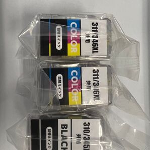 キヤノンBC-310/345XLBK とBC-311/346XL染料4色セット 詰め替えインク 3本セット