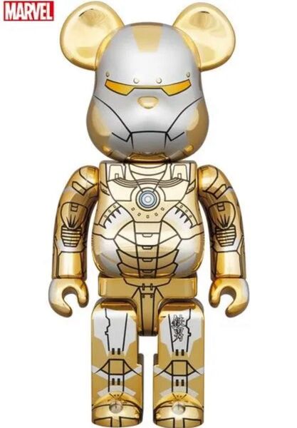BE@RBRICK IRON MAN REVERSE 100% & 400% Sorayama Metropolis Varian