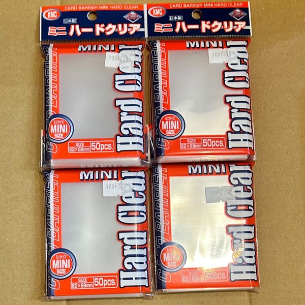 KMC カードバリアーミニハードクリアー 4個セット